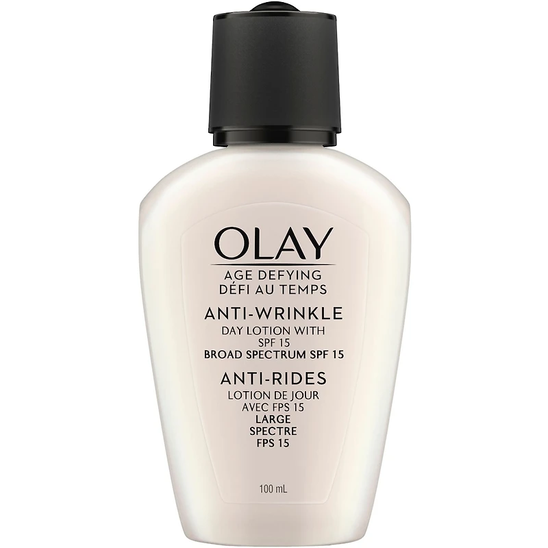 Lotion pour le visage anti-rides avec FPS 15 Défi au temps