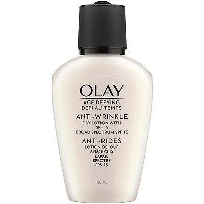 Lotion pour le visage anti-rides avec FPS 15 Défi au temps