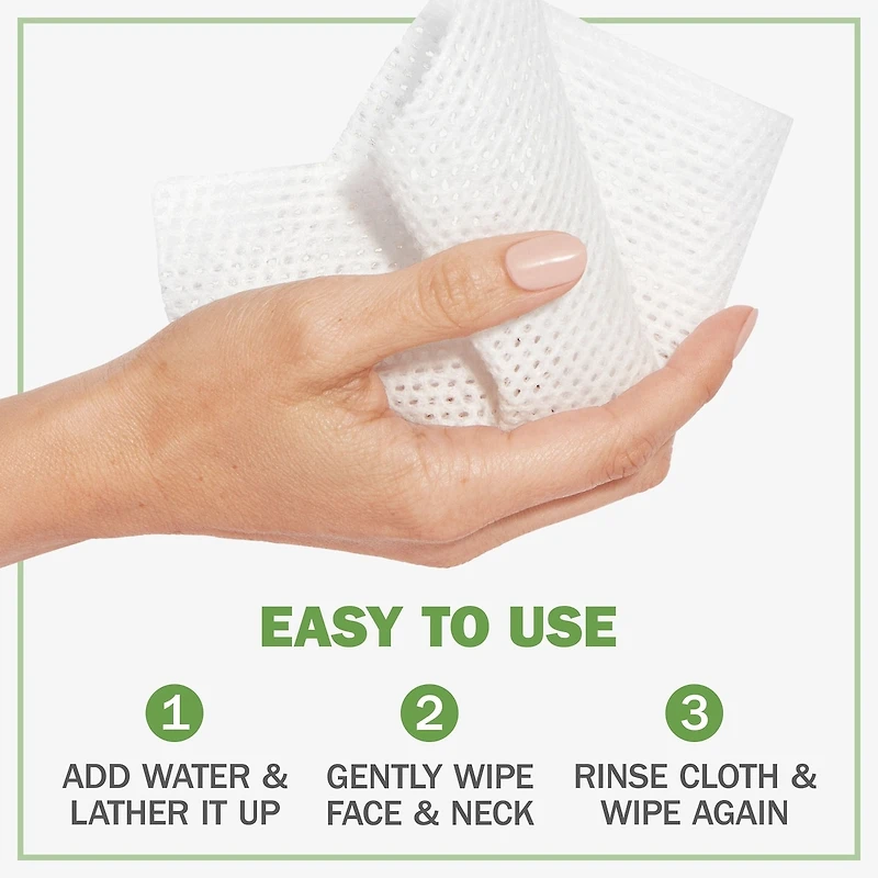 Daily Facial Sensitive Cleansing Cloths w/ Aloe Extract