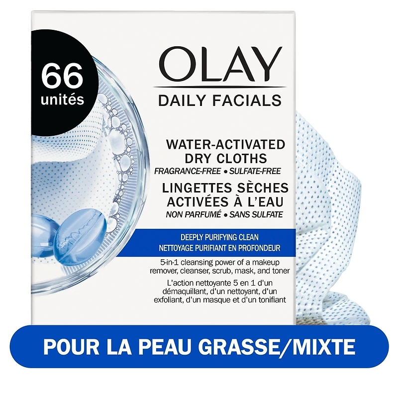 Lingettes pour un nettoyage purifiant en profondeur Daily Facials