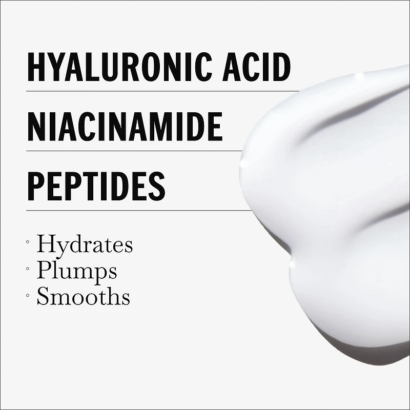 Gel hydratant pour le visage Olay Regenerist acide hyaluronique + peptide 24, non parfumé