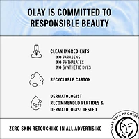Gel hydratant pour le visage Olay Regenerist acide hyaluronique + peptide 24, non parfumé