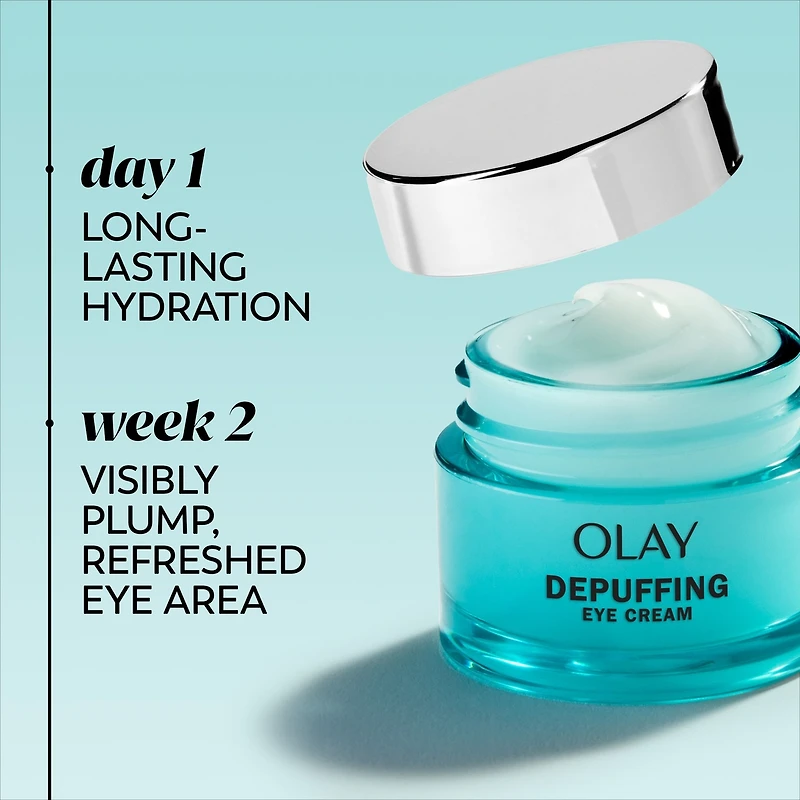 Gel crème pour les yeux Olay acide hyaluronique + peptide 24, non parfumée