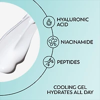 Gel crème pour les yeux Olay acide hyaluronique + peptide 24, non parfumée