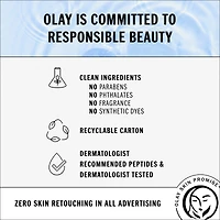 Olay Hyaluronic + Peptide 24 Serum, Fragrance-Free