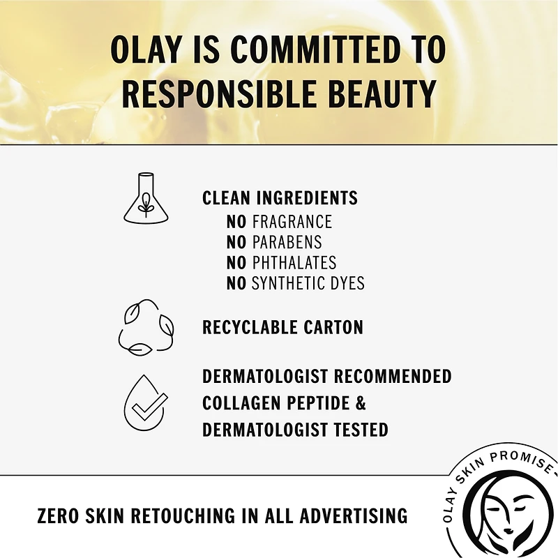 Hydratant pour le visage Olay Regenerist Peptide de collagène 24 MAX, non parfumé