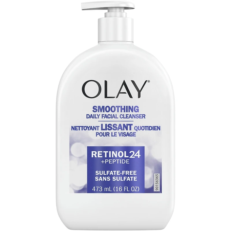 Nettoyant pour le visage Olay rétinol 24 + peptide, lissant, sans sulfate, 473 mL