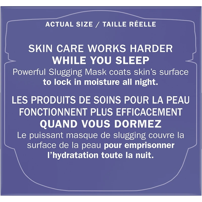 Masque de slugging hydratatation en profondeur avec beurre de karité, non parfumé
