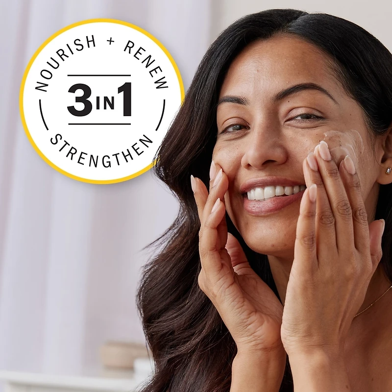 Complete+ Rich Moisturizing Cream Fragrance-Free, 3-in-1 Hydrating Face Cream for Dry Skin with Vitamin B3, Vitamin E, and Ceramides