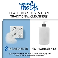 Cleansing Melts + Vitamin C Face Cleanser, 32ct, Water-Activated Face Wash Cleans, Tones, and Refreshes Skin