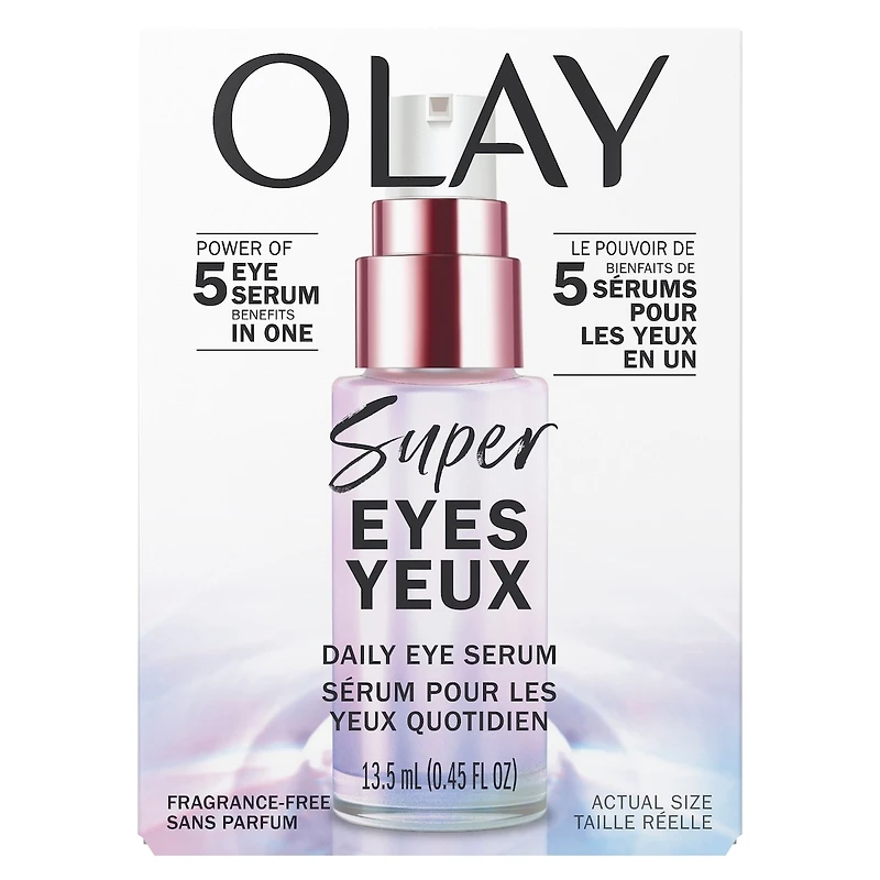 Super Eye Daily Serum, 5-in-1 Eye Serum with Vitamin C and Niacinamide to Brighten, Depuff, and Smooth