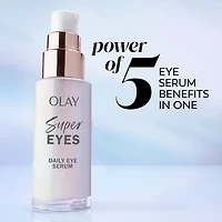 Super Eye Daily Serum, 5-in-1 Eye Serum with Vitamin C and Niacinamide to Brighten, Depuff, and Smooth
