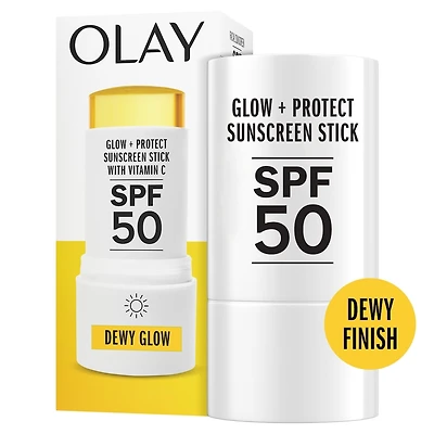 Écran solaire en bâton pour le visage Éclat et Protection avec FPS50, sans parfum, 14G (0,5OZ), Écran solaire en bâton au fini frais avec FPS50 à large spectre pour tous les types de peau