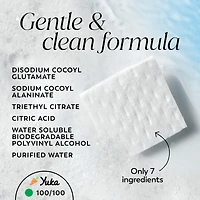 Cleansing Melts + Gentle Face Cleanser, 32ct, Water-Activated Face Wash Cleans, Tones, and Refreshes Skin, Fragrance-Free, Sensitive Skin