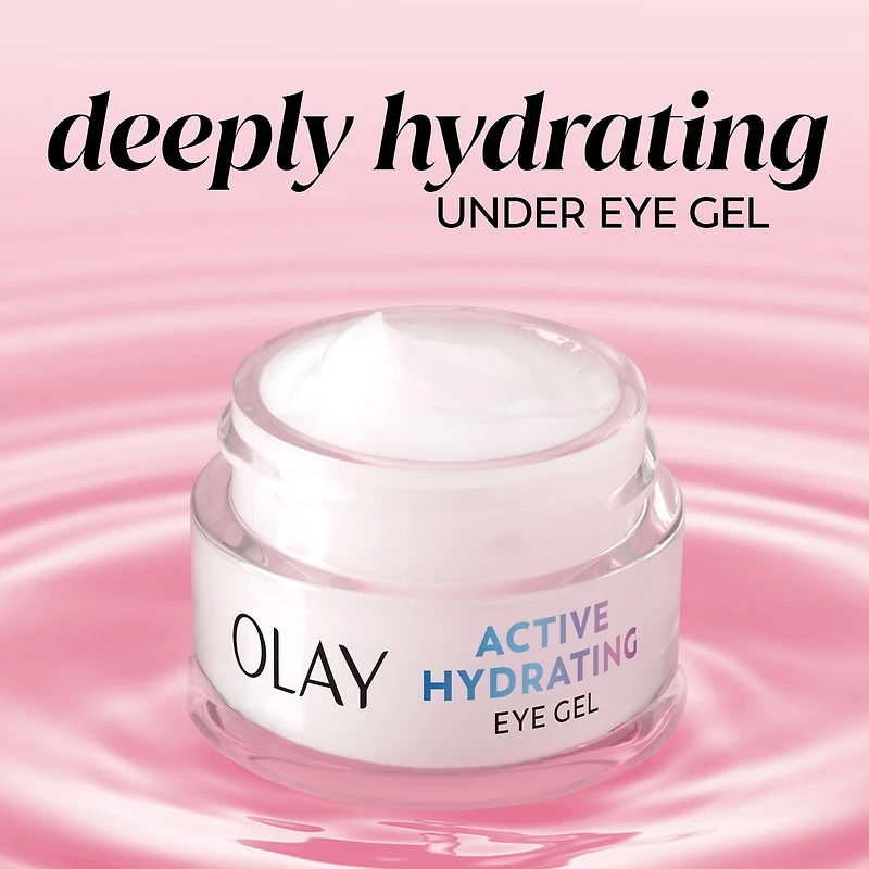 Active Hydrating Eye Gel, Fragrance-Free, Anti-Aging Eye Cream with Hyaluronic Acid and Niacinamide