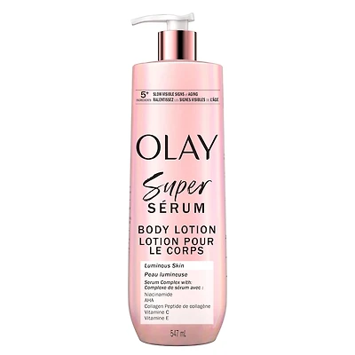 Lotion pour le corps Super sérum, lotion pour le corps hydratante pour la peau sèche avec le complexe Super Sérum pour ralentir les signes visibles de l’âge