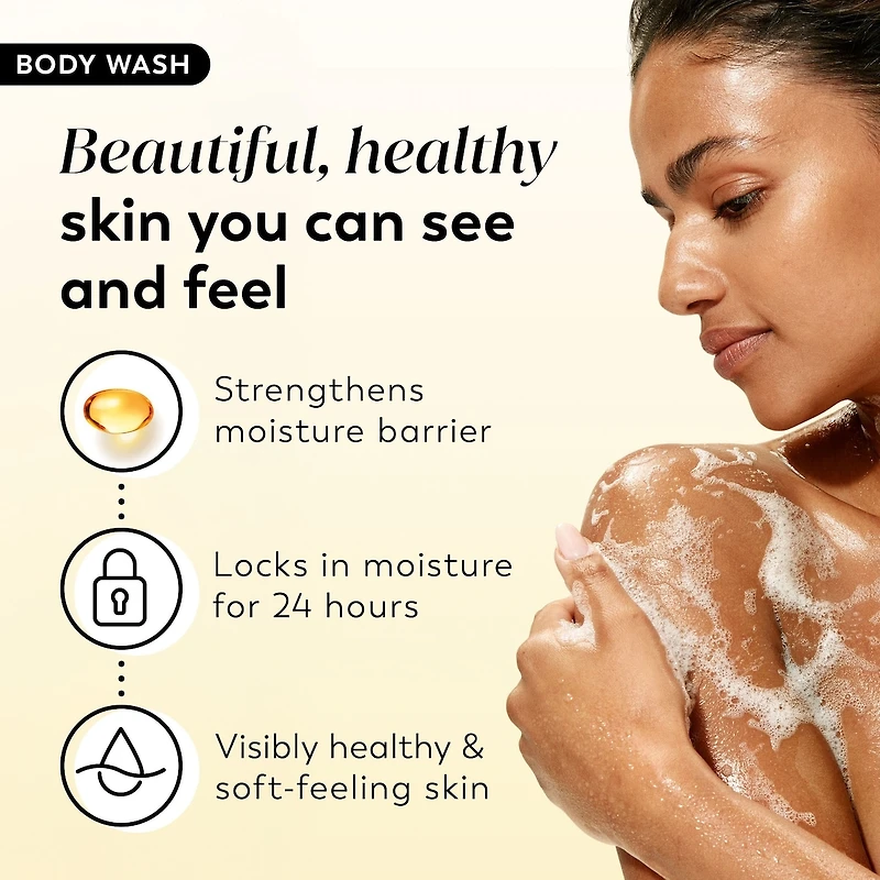 Mega Hydration Holiday Bag, Skincare Gift Set, 4pc, Body Wash, Face Cleanser, Daily Moisturizer, Night Moisturizer