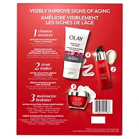 Regenerist Micro-Sculpting Cream Holiday Pack, Skincare Gift Set, 3pc, Face Cleanser, Face Serum, Face Moisturizer