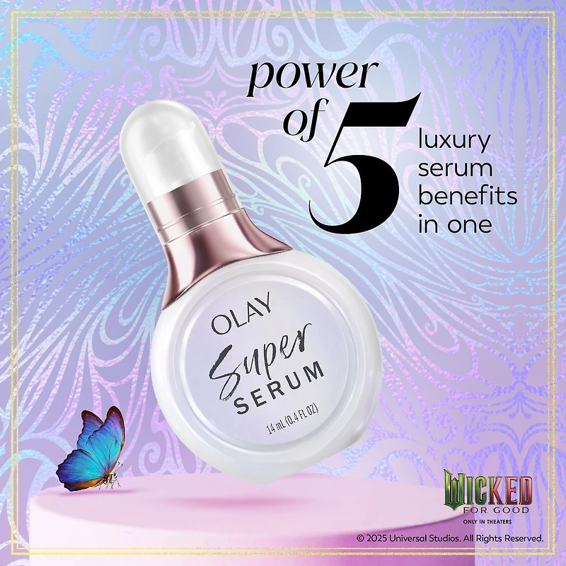 x Wicked: For Good: Better Together Mini Set, Skin Care Gift Set, 3pc, Face Cleanser, Mini Face Serum, Mini Face Moisturizer