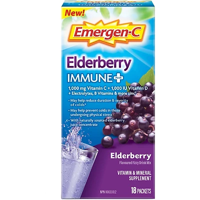 EMERGEN-C Immune Plus Elderberry (Powder)