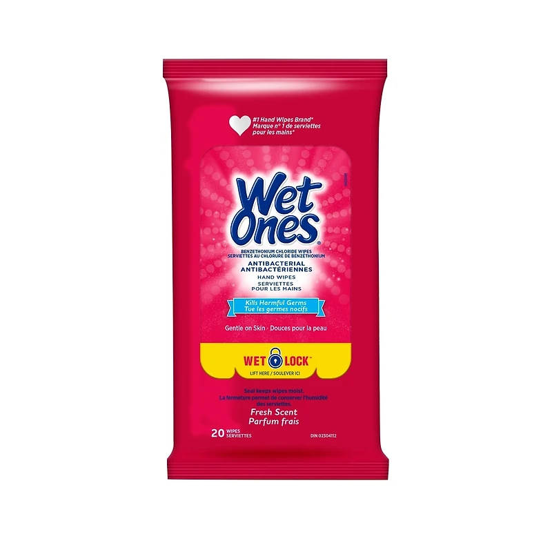 Wet Ones Antibacterial Wipes, Fresh Scent, Hand Wet Wipes
