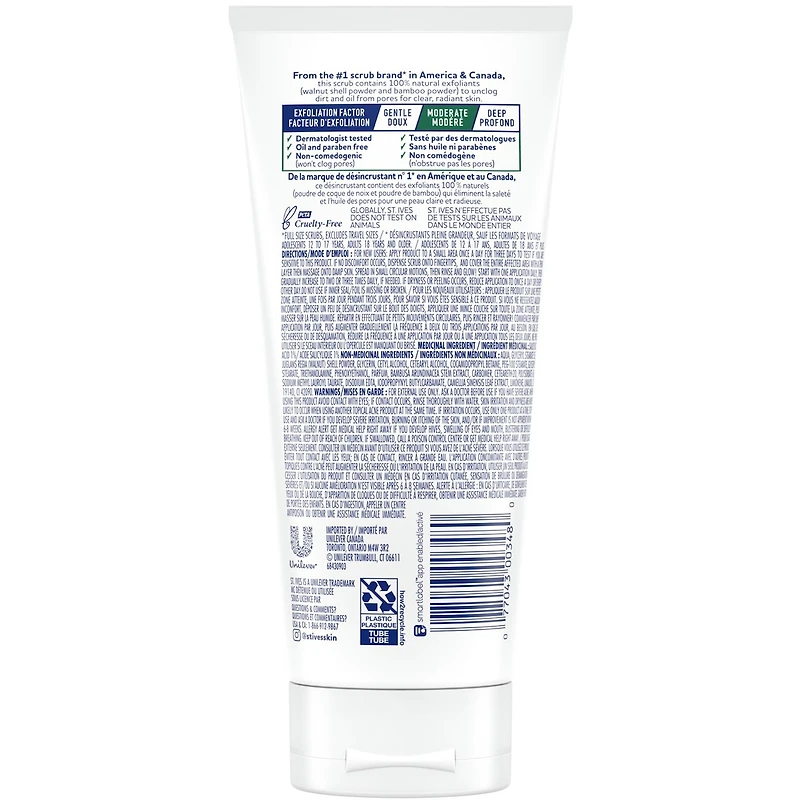 Blackhead Clearing Green Tea & Bamboo  Scrub  170 g
