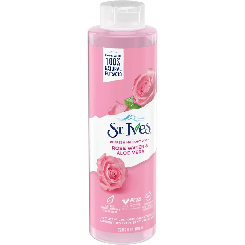 rose éclatante ensemble de soins de la peau
