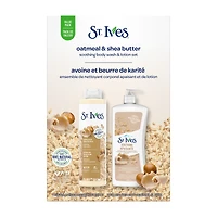 Coffret cadeau – Gel douche et lotion apaisants à l’avoine et au beurre de karité