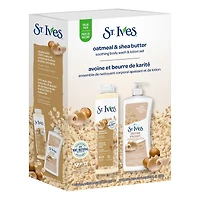 Coffret cadeau – Gel douche et lotion apaisants à l’avoine et au beurre de karité