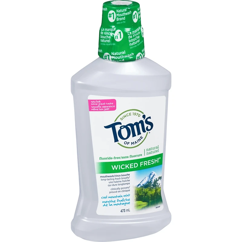 Tom's of Maine Rince-bouche sans fluorure Wicked Fresh Cool Mountain Mint 473ML