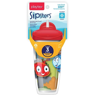 Playtex Sipsters Spill-Proof Kids Straw Cup, Stage 3