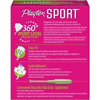 Tampons non parfumés pour athlètes Sport de Playtex à absorptivité super