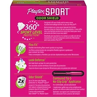 Playtex Sport Odor Shield Unscented Tampons Regular
