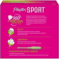 Playtex Sport Tampons, Unscented, Regular