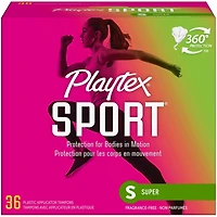 Sport Tampons, Unscented, Super