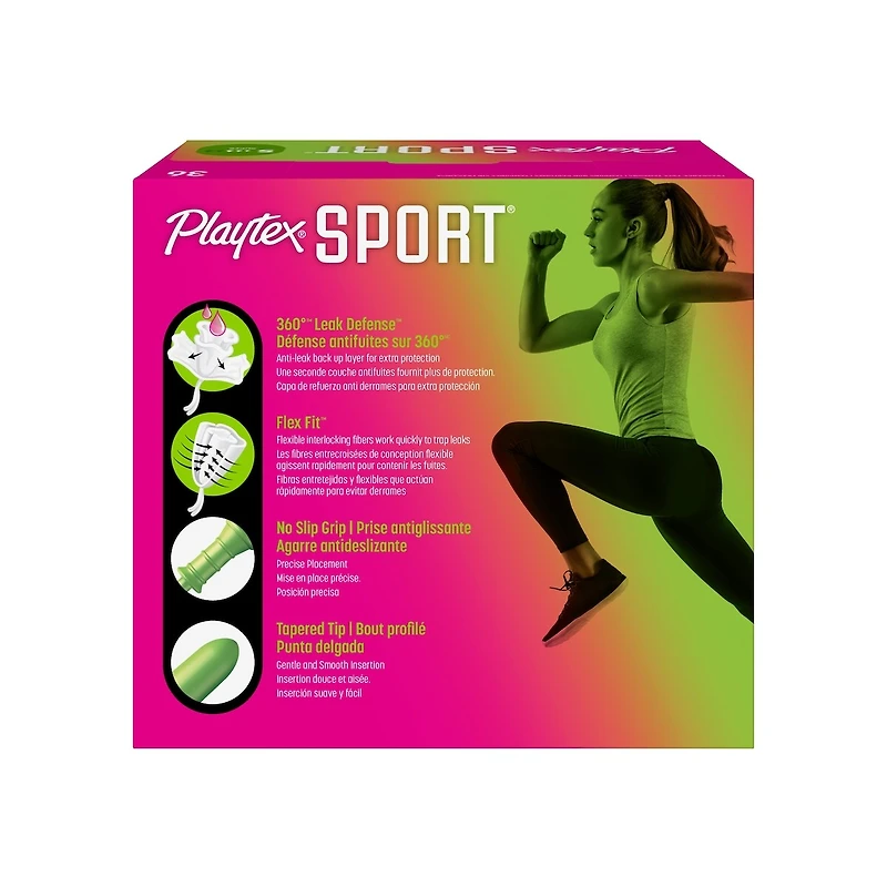 Sport Tampons, Unscented, Super