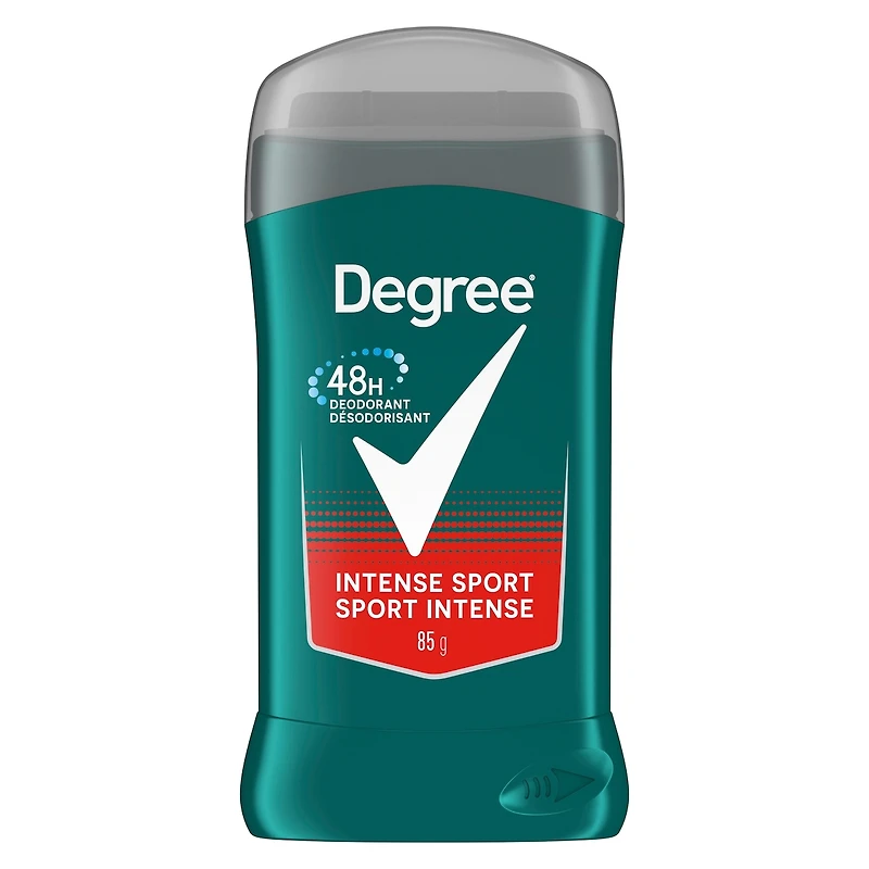 Désodorisant en bâton pour hommes Degree Men  Intense Sport pour 48 h de protection contre les odeurs et une fraîcheur longue durée 85 g