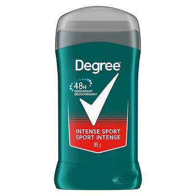 Désodorisant en bâton pour hommes Degree Men  Intense Sport pour 48 h de protection contre les odeurs et une fraîcheur longue durée 85 g