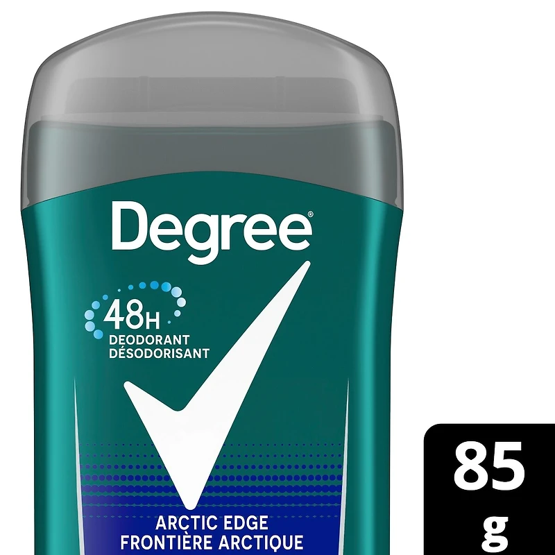 Désodorisant en bâton pour hommes Degree Men  Arctic Edge pour 48 h de protection contre les odeurs et une fraîcheur longue durée 85 g
