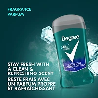 Désodorisant en bâton pour hommes Degree Men  Arctic Edge pour 48 h de protection contre les odeurs et une fraîcheur longue durée 85 g