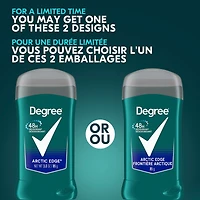 Désodorisant en bâton pour hommes Degree Men  Arctic Edge pour 48 h de protection contre les odeurs et une fraîcheur longue durée 85 g