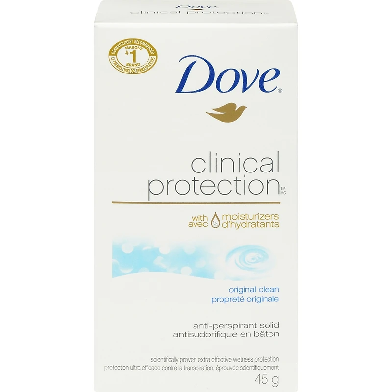 Antisudorifique Dove Peau renouvelée protection antibactérienne contre les odeurs 45 GR