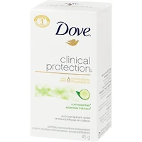 Antisudorifique en bâton pour peaux sensibles Dove Protection Clinique Essentiels Fraîcheur protection antibactérienne contre les odeurs 45 g