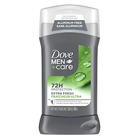 Désodorisant en Bâton formulé sans aluminium pour 72 h de protection Dove Men+Care  Extra Fresh avec vitamine E et hydratant triple action