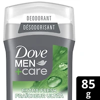 Désodorisant en Bâton formulé sans aluminium pour 72 h de protection Dove Men+Care  Extra Fresh avec vitamine E et hydratant triple action