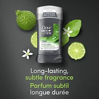 Désodorisant en Bâton formulé sans aluminium pour 72 h de protection Dove Men+Care  Extra Fresh avec vitamine E et hydratant triple action