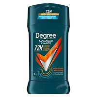 Degree Men Advanced Antisudorifique en Bâton pour 72 h de protection anti-sueur et anti-odeurs Aventure désodorisant avec technologie motionsense 76 g