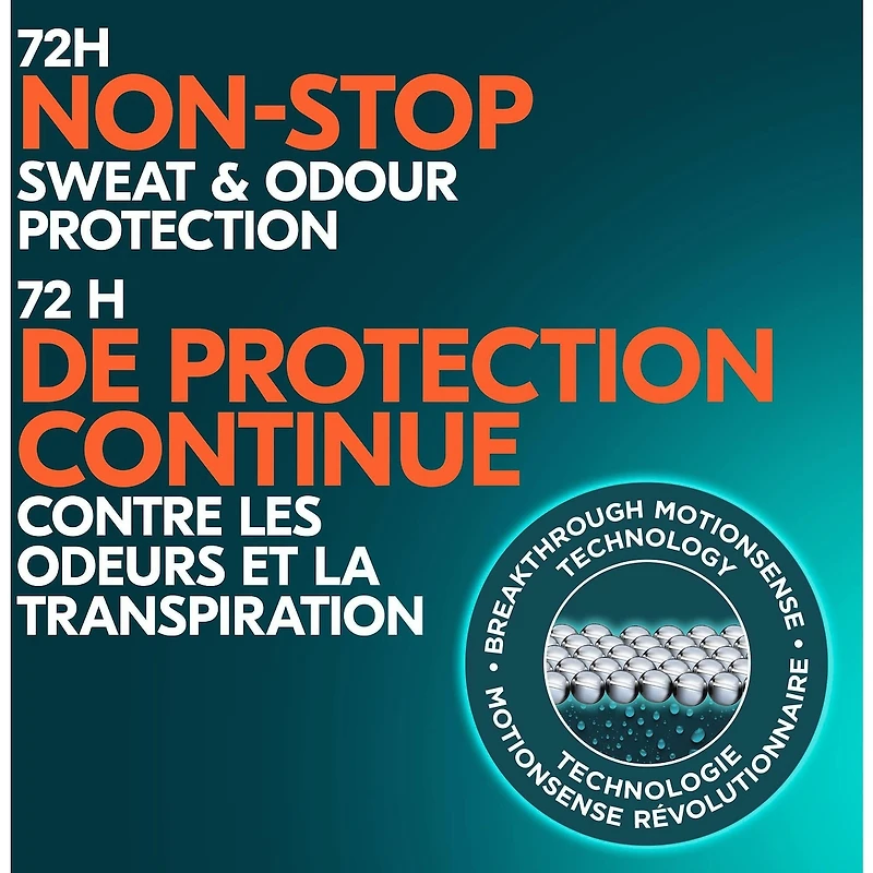 Degree Men Advanced Antisudorifique en Bâton pour 72 h de protection anti-sueur et anti-odeurs Aventure désodorisant avec technologie motionsense 76 g