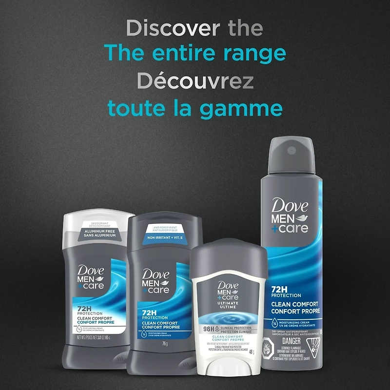Men+Care Clinical Protection Antiperspirant for total skin comfort Clean Comfort antibacterial odour protection 48 g