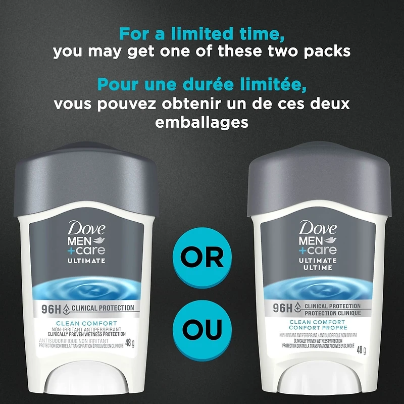 Men+Care Clinical Protection Antiperspirant for total skin comfort Clean Comfort antibacterial odour protection 48 g